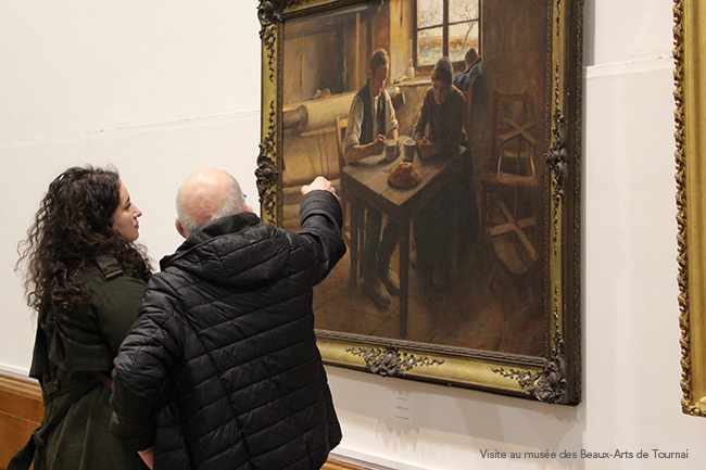 L'unité Quartz en visite au Musée des Beaux-Arts de Tournai