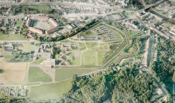 Vue aérienne du futur Hôpital Psychiatrique Sécurisé